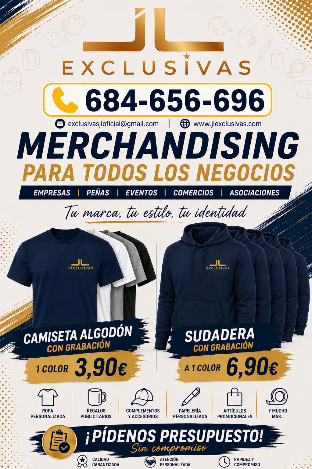 Flyer merchandising JL Exclusivas