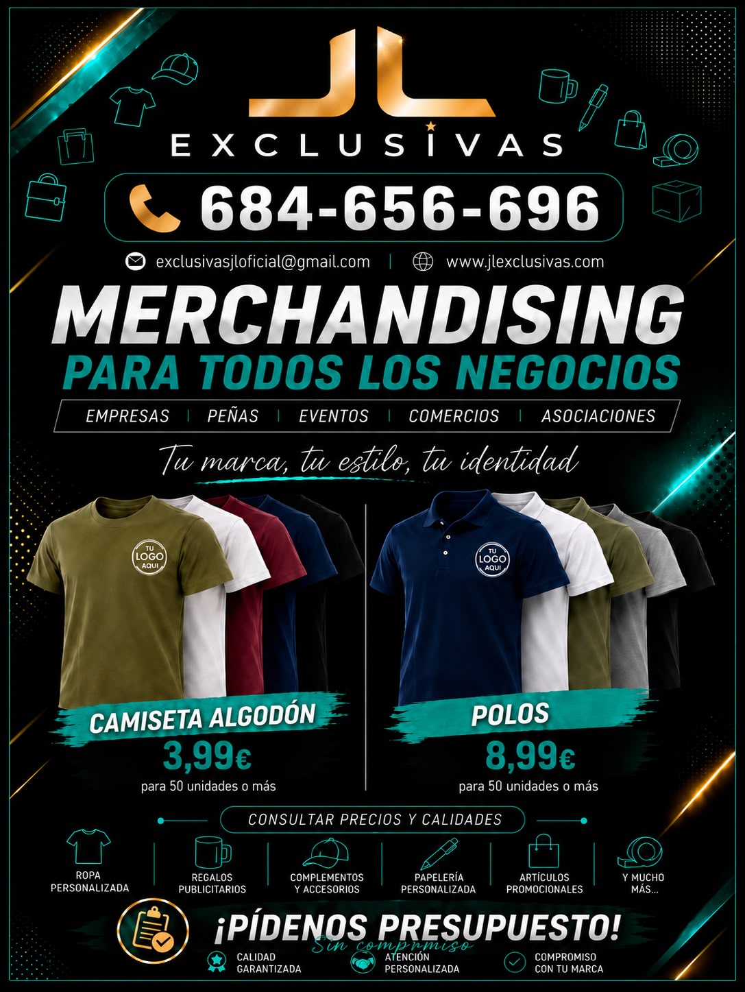 Flyer ropa personalizada JL Exclusivas